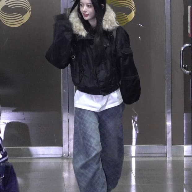 팬시클럽 아일렛 퍼 블랙