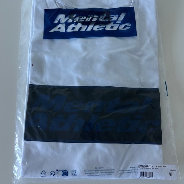MENTAL ATHLETIC logo box tshirt XL