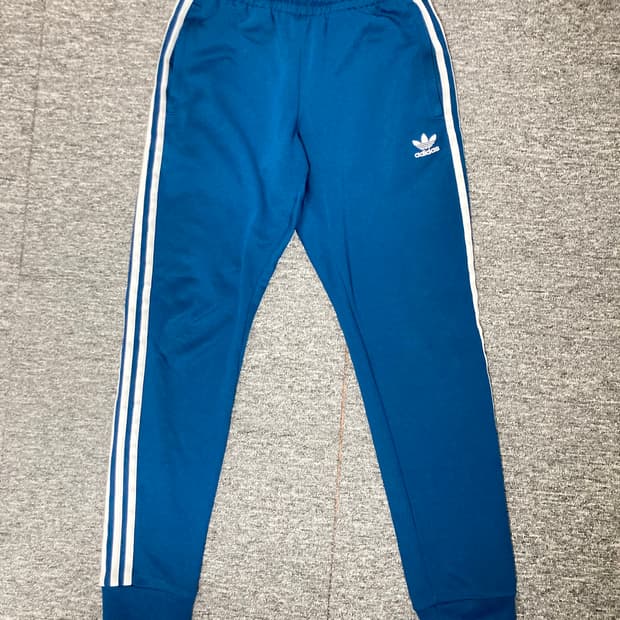 아디다스 파이어버드 삼선 트랙 팬츠 블루 S