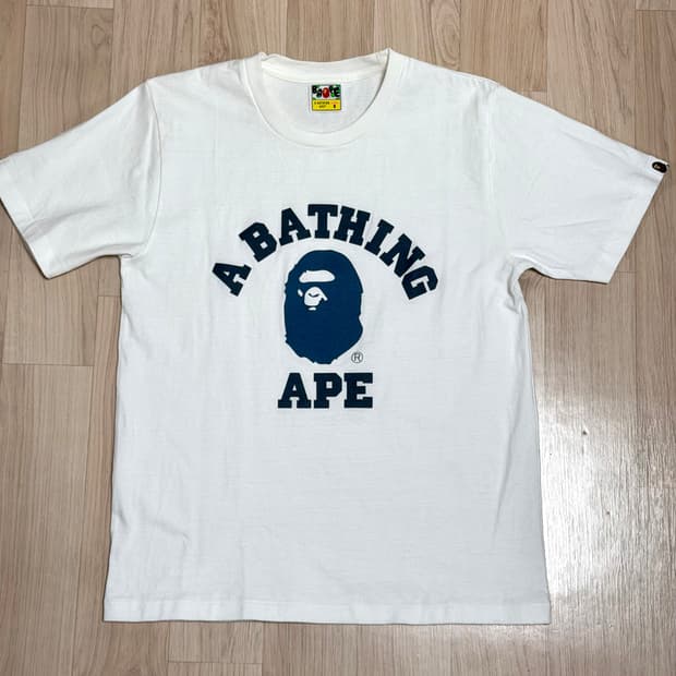 베이프 데님 컬리지 티셔츠 여성 S 