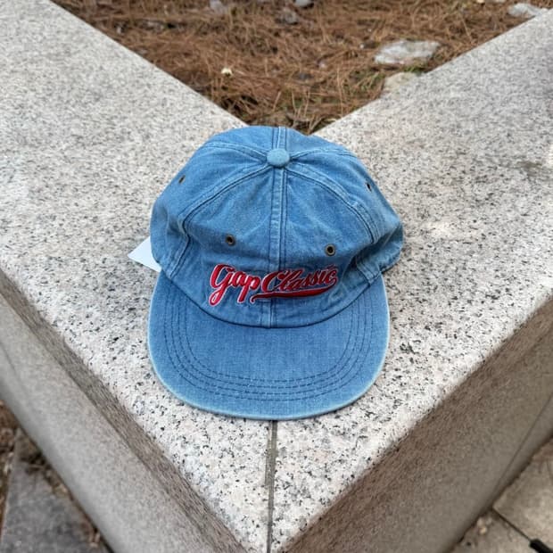 (deadstock) 90s Gap 올드갭 6-Panel 데님 캡