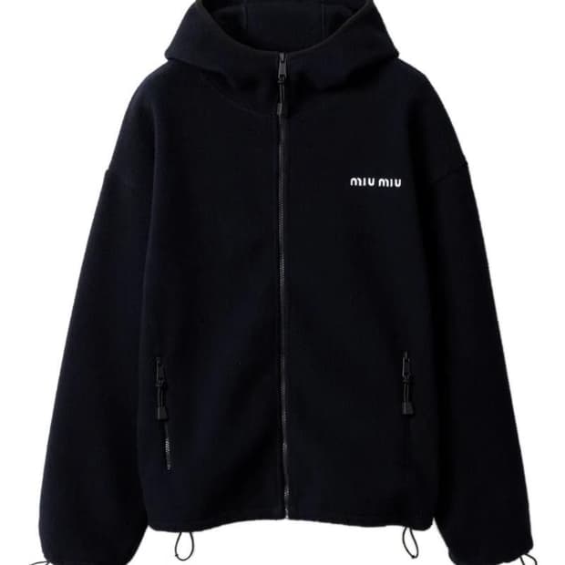 미우미우 플리스 집업 자켓