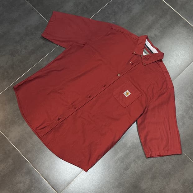 CARHARTT 반팔셔츠 적갈색