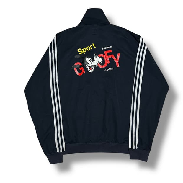 Adidas X 디즈니 구피 콜라보 네이비 트랙탑 져지