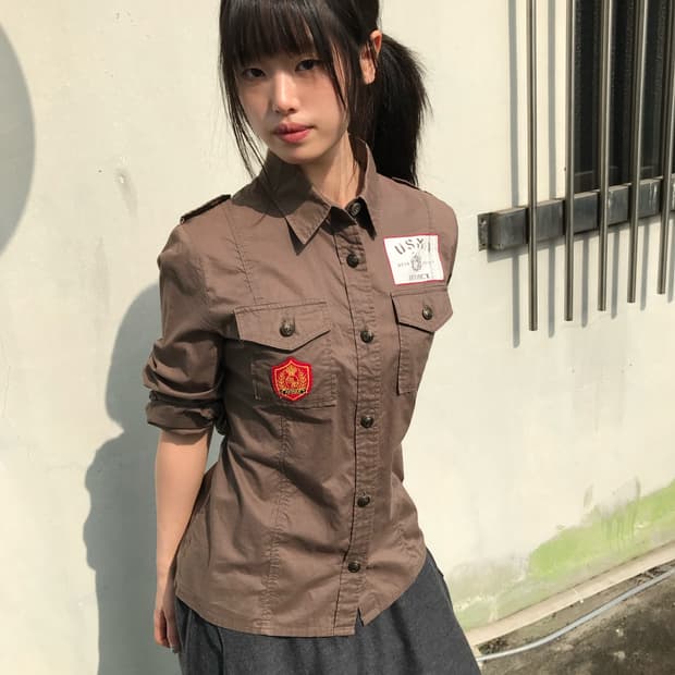 Avirex 밀리터리 셔츠