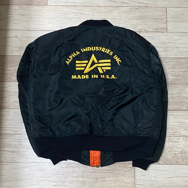 알파인더스트리 빈티지 ma-1 리버시블 항공자켓 XL
