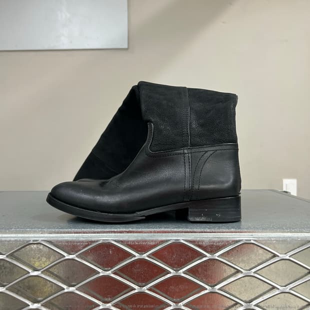 토리버치 블랙 스웨이드 롱 부츠 7M