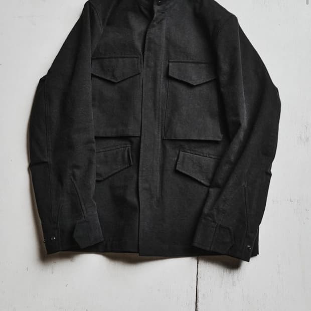 mono prive Textured M65 Jacket - Black