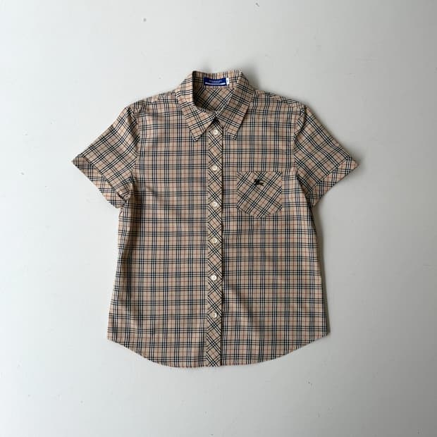 Burberry 버버리 노바체크 반팔 셔츠 38