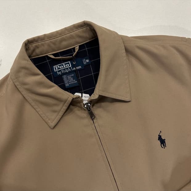 폴로랄프로렌 폴리쉘 커피 베이지 블루종 자켓