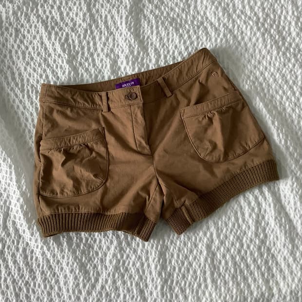 빈티지 숏팬츠 카라멜 브라운 반바지