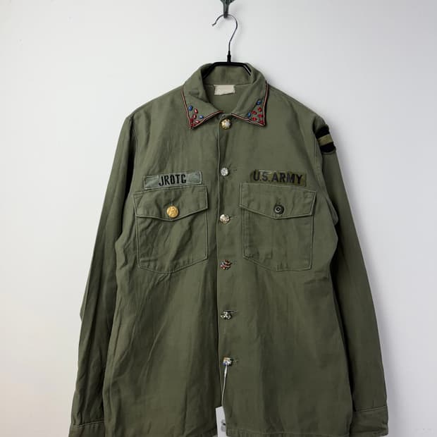 70s 베트남전 OG-107 버튼 커스 커스텀 셔츠