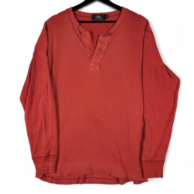 RRL 더블알엘 베이직 니트 헨리넥 티셔츠