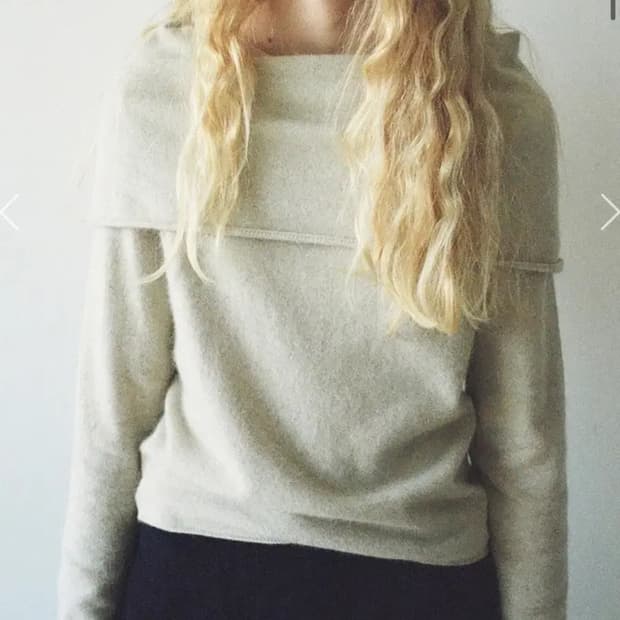 모노하 케이프 레이어드 니트 Cape layered knit