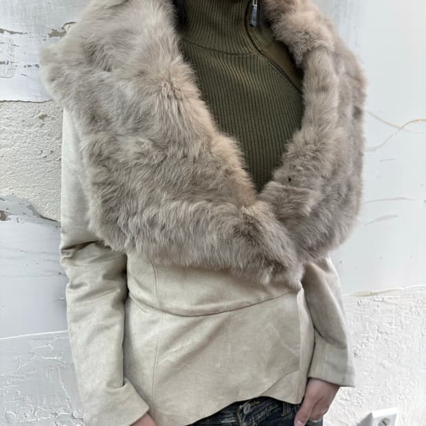 suede fur jacket