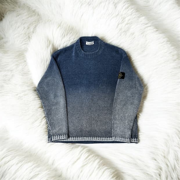 [백화점판 / 신형] 스톤아일랜드 코튼 셔닐 니트