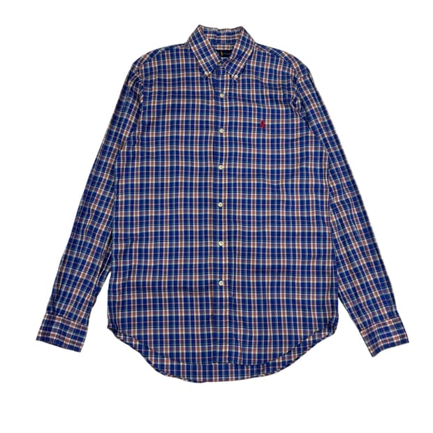 폴로 랄프로렌 블루 체크 셔츠