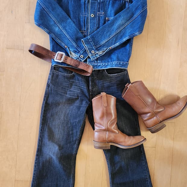 90s 라핀 로데오 대전판 데님자켓 리바이스 s506xx 복각