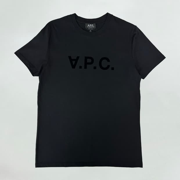 아페쎄 벨벳 로고 티셔츠