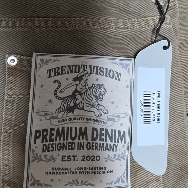 Trendt vision 베이지 트윌팬츠 small