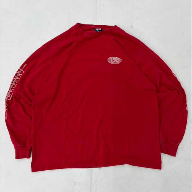 00s Stussy NYLTLA L/S Tee (red)