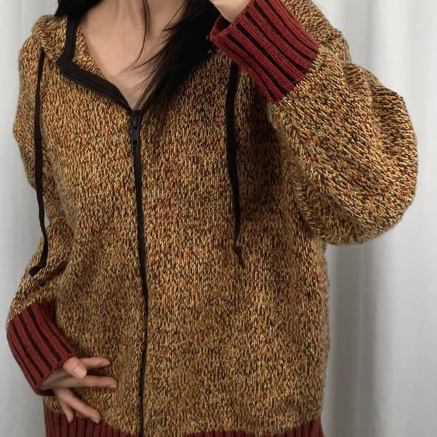 유니클로 x 마르니 니트 후드집업