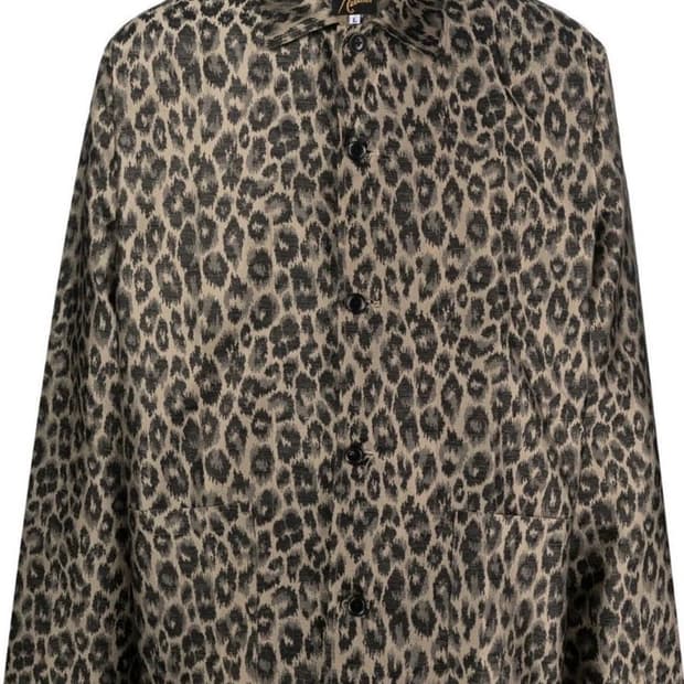 니들스 needles 자카드 카바나 셔츠 레오파드 L