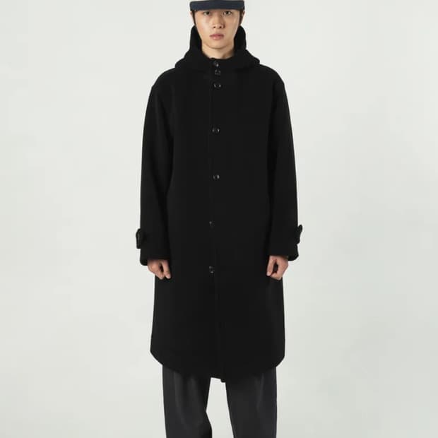 셔터 파일 울 후드 코트