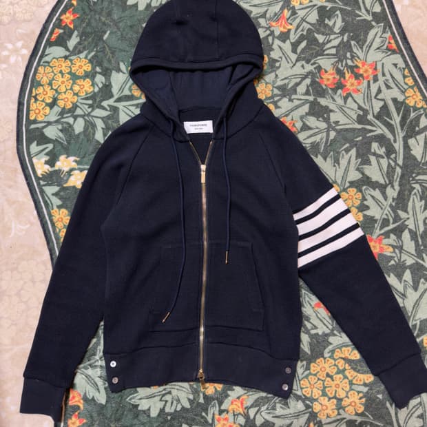 톰브라운 와플 집업후드