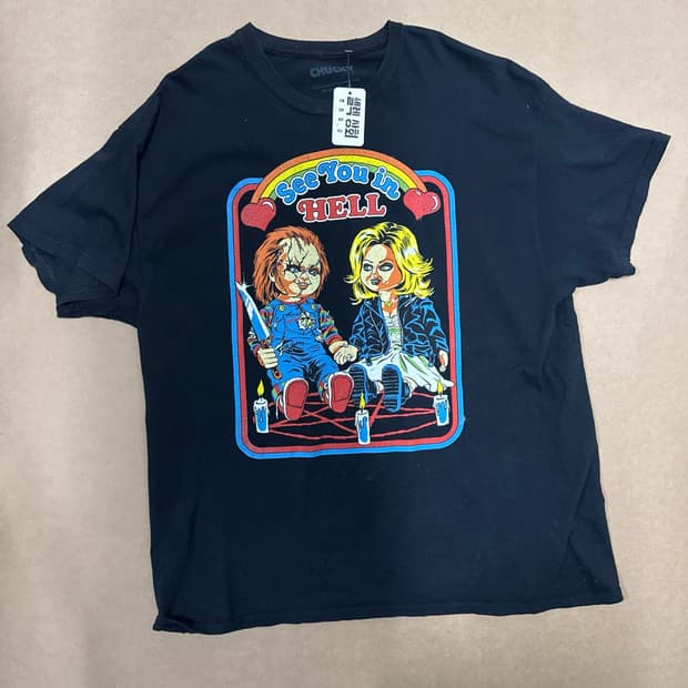 빈티지 처키의신부 그래픽 반팔(XL)
