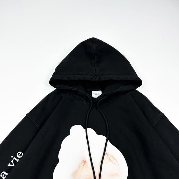 아크메드라비 베이비 페이스 블랙 후드티 (실측 XL)