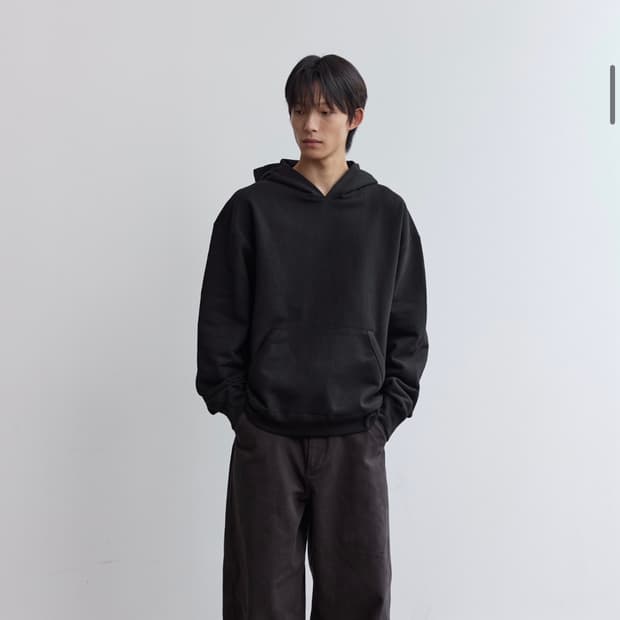 애습 오드람프 후드 블랙 M 새상품