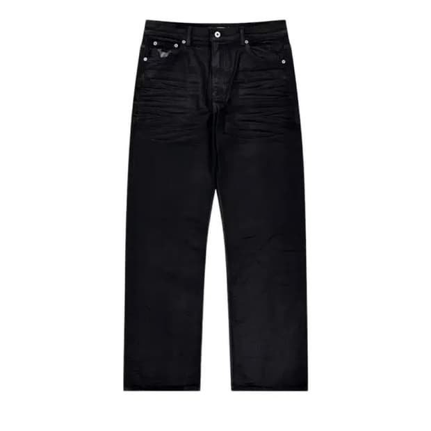 산산기어 X 오아시스 코티드 팬츠 블랙