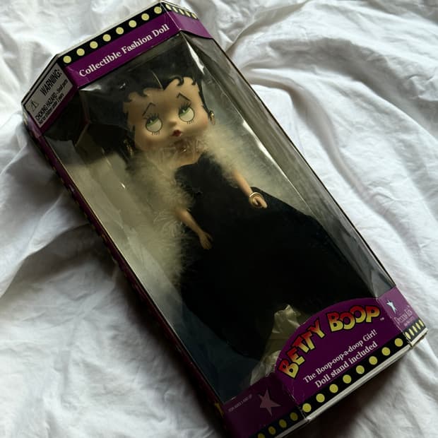 (빈티지) BETTY BOOP 베티붑 빈티지 인형 블랙드레스 피규어