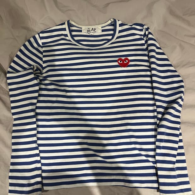 꼼데가르송 롱슬리브 네이비 S