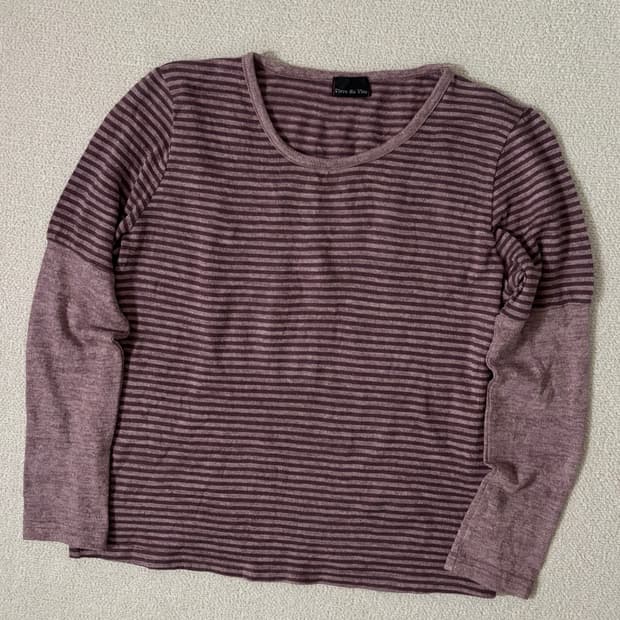 일본빈티지 vivre sa vie 스트라이프 이너 탑