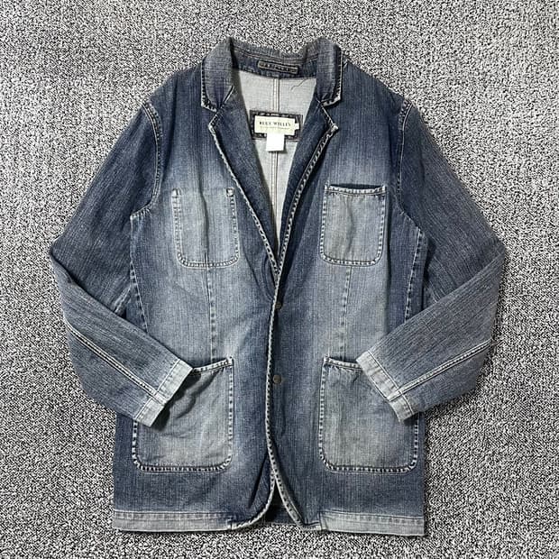 빈티지9. Blue Willi's 워시드 데님 블레이저 자켓 청자켓