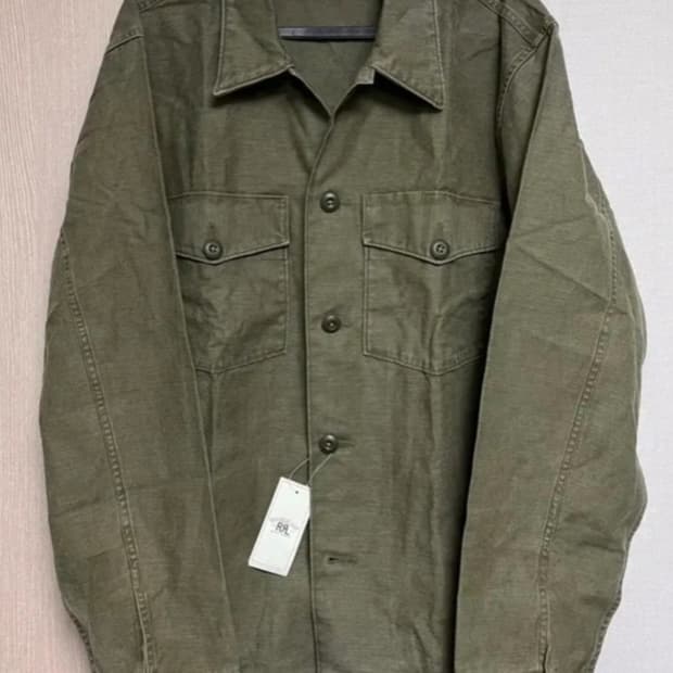 RRL 리버스 새틴 오버셔츠 라지 새제품