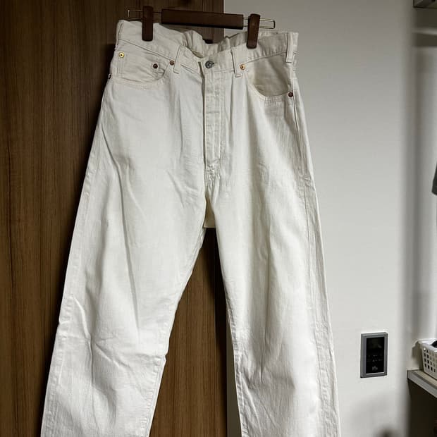 캡틴선샤인/ Wide 5PKT Denim Ecru/ 36