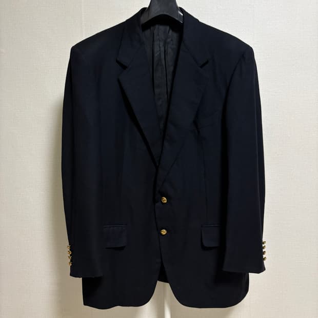 에르메네질도 제냐 캐시미어 울 금장 블레이저 / 네이비, 52