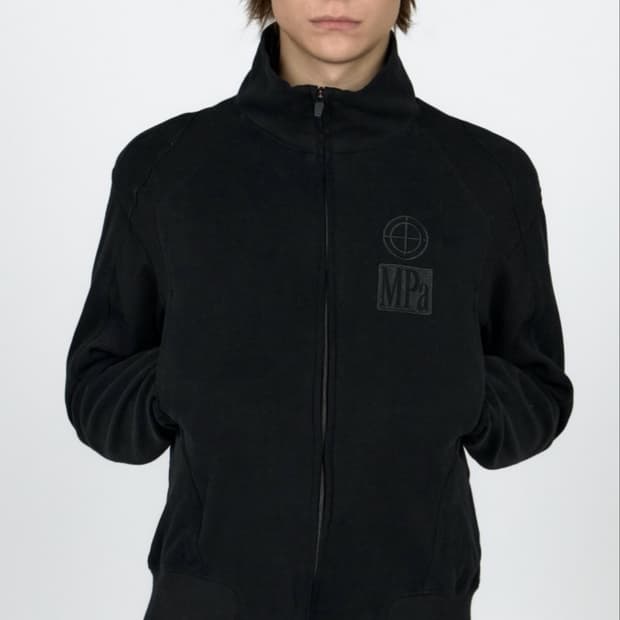 MPa CONTRAST ZIPPED JACKET Black