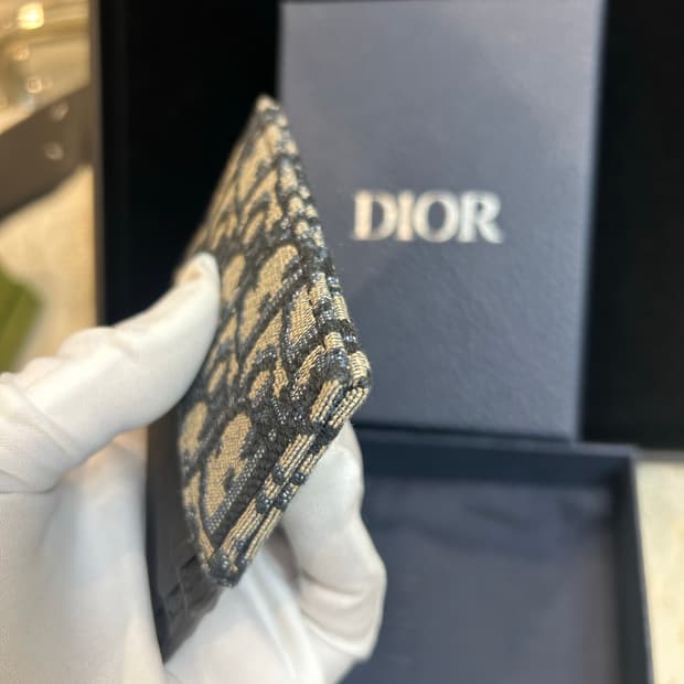 [정품/중고] 디올 오블리크 카드지갑