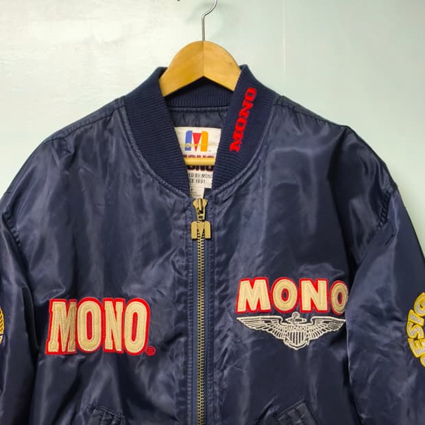 [XL] 90s MONO 자수 패치 봄버자켓