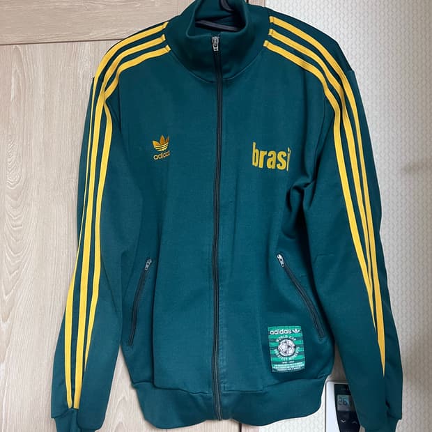 아디다스 올드스쿨 브라질 백로고 트랙탑 져지