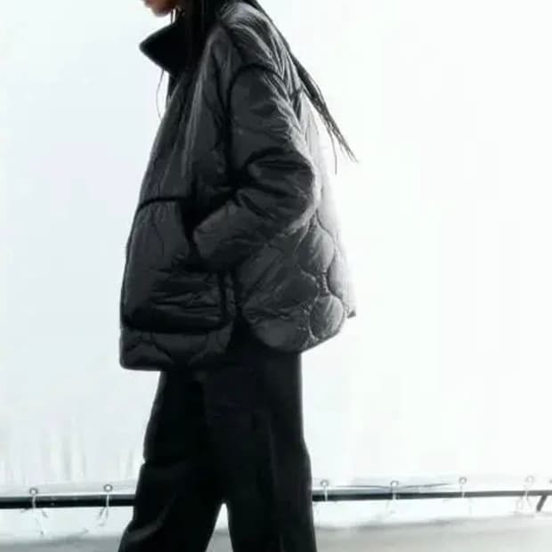 M) ZARA 자라 퀼팅 패딩 자켓 점퍼