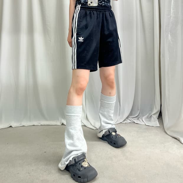 Adidas black firebird shorts