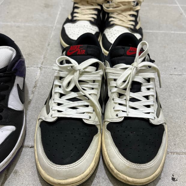 조던1로우 트래비스스캇 미디엄올리브