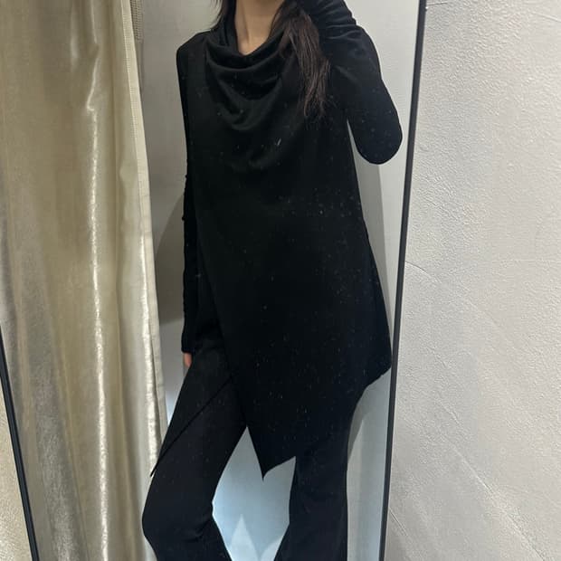Helmut Lang Draped Wool Cardigan