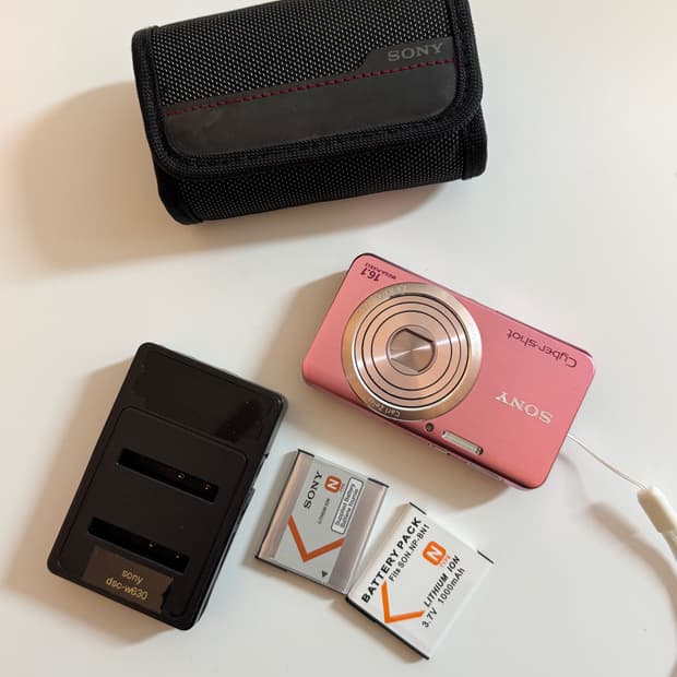 소니 핑크 디카 dsc-w630