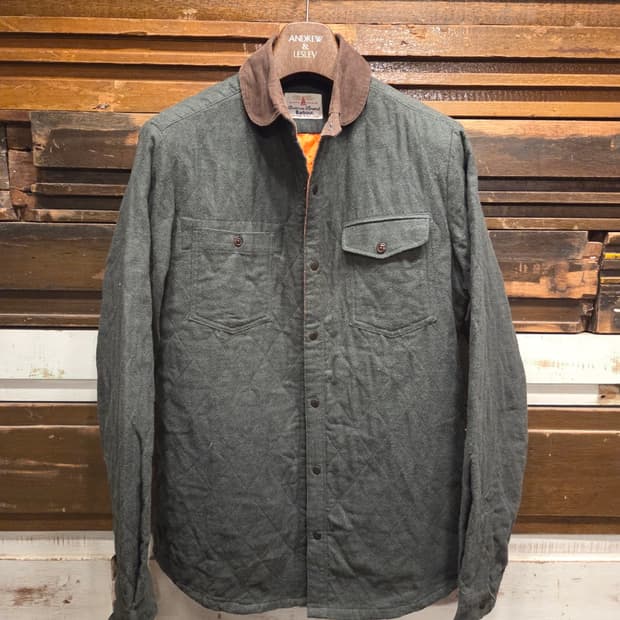 바버 아웃도어 퀼팅 셔츠